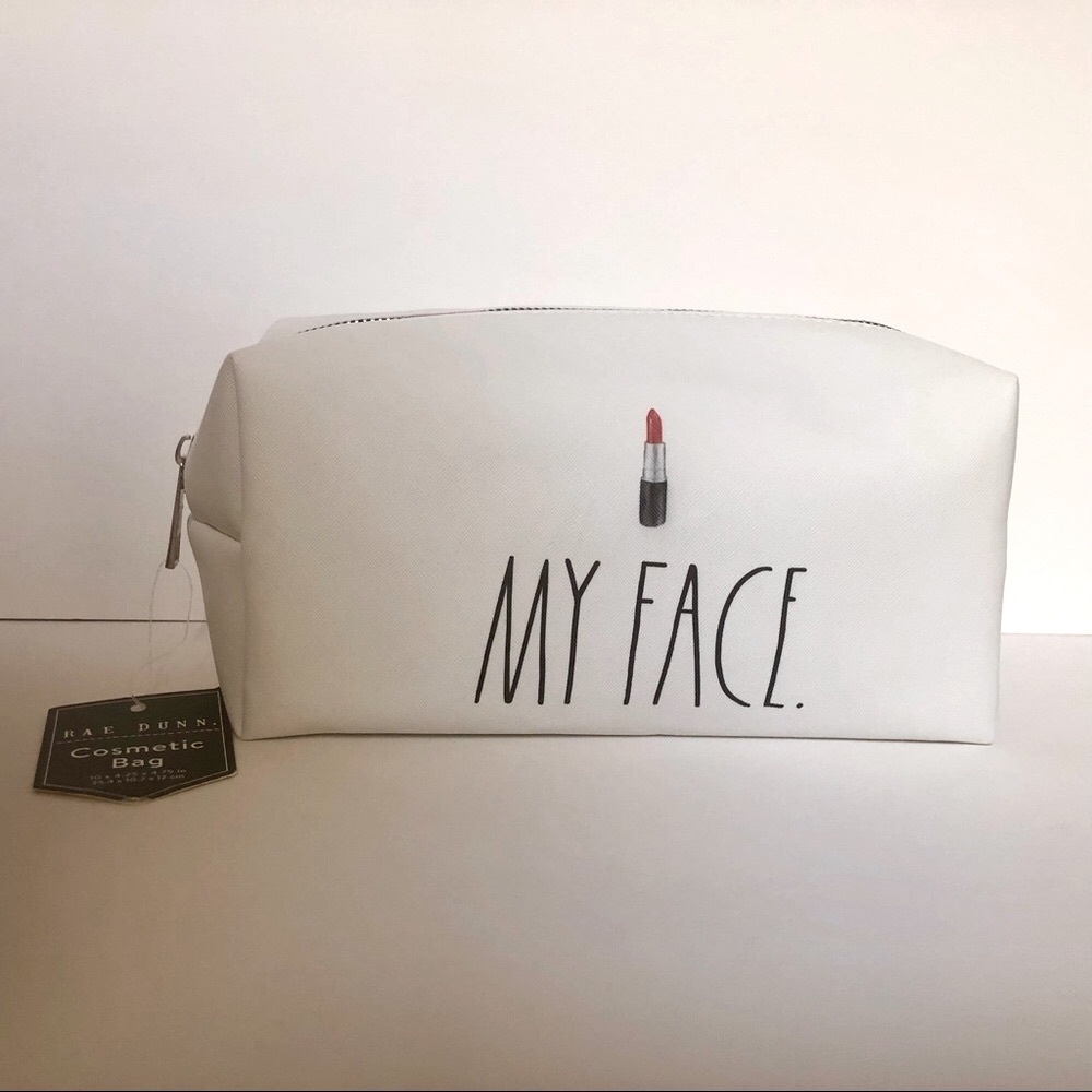Rae Dunn MY FACE Makeup/Toiletries Bag